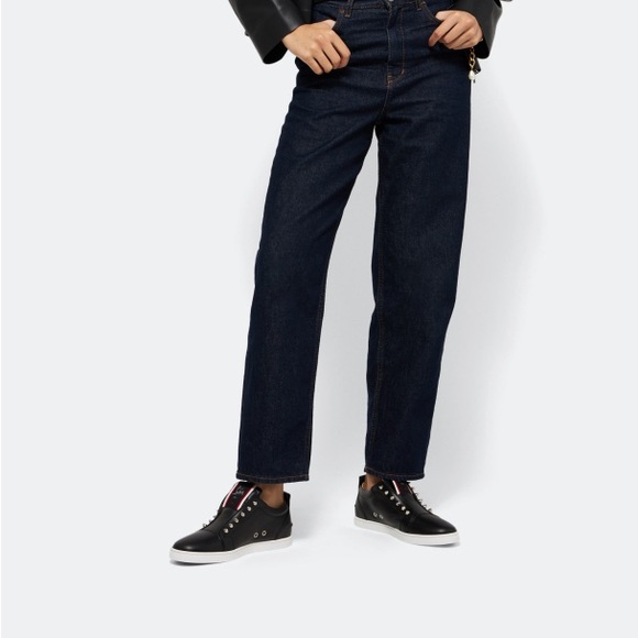 Christian Louboutin fav fique black leather slip on sneaker trainer flat sz 38.5 - Picture 2 of 13